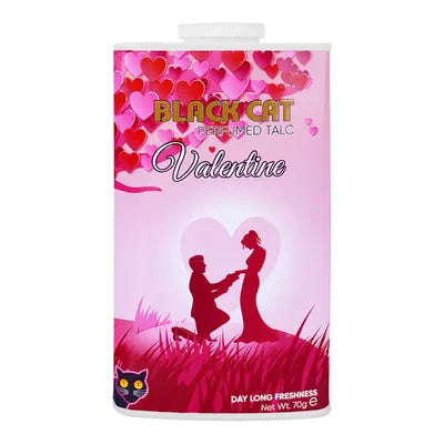 BLACK CAT TALCUM POWDER 70GM VALENTINE
