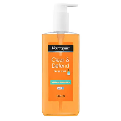 NEUTROGENA FACE WASH 200ML CLEAR&DEFEND