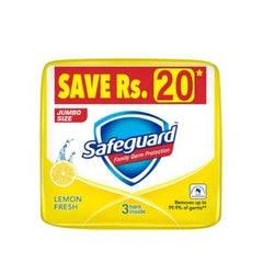 SAFEGUARD SOAP 3PCS BUNDLE PACK 125GM LEMON