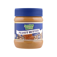 AMERICAN HARVEST PEANUT BUTTER 340GM CRUNCHY