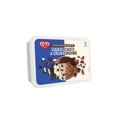 WALLS 1400ML COOKIES CHOCO & CREAM BROWNIE