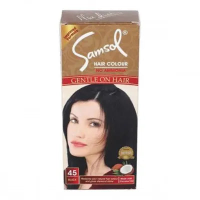 SAMSOL HAIR COLOR 45 BLACK