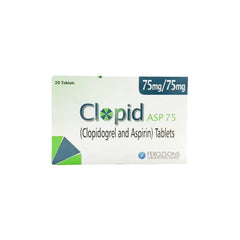 CLOPID TAB ASP 75MG 20S