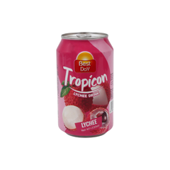 BEST DAY TROPICON DRINK 330ML CAN LYCHEE