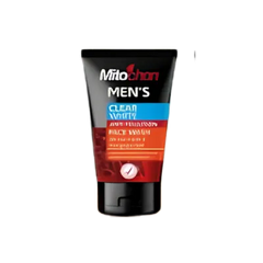 MITOCHON MENS FACE WASH 100ML CLEAR WHITE