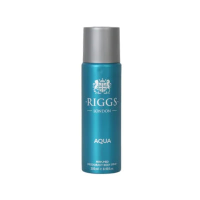 RIGGS LONDON PERFUMED DEODORANT SPRAY FOR MEN AQUA 250ML