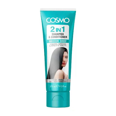COSMO 2IN1 SHAMPOO&CONDITIONER 275ML MOISTURE BOOST