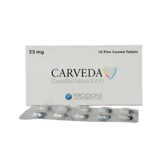 CARVEDA TAB 25MG