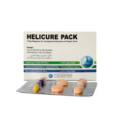 HELICURE TAB 250MG/20MG/400MG