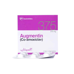 AUGMENTIN TAB 375MG 6S