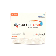 AVSAR TAB PLUS 160/10/25MG