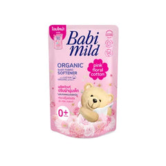 BABI MILD FABRIC WASH 570ML POUCH PINK FLORAL COTTON