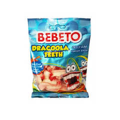 BEBETO GUMMY CANDY 80GM DARACOOLA TEETH