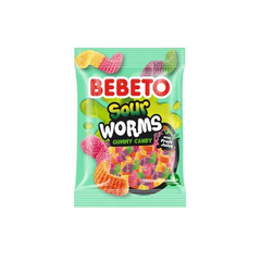 BEBETO GUMMY CANDY 80GM WORMS
