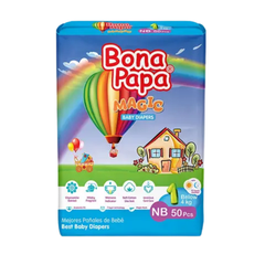 BONA PAPA DIAPERS MAGIC 50PCS NEW BORN