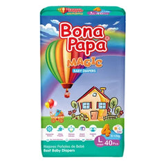 BONA PAPA DIAPERS MAGIC LARGE 40PCS