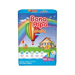 BONA PAPA DIAPERS MAGIC NEW BORN 50PCS