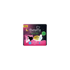 BUTTERFLY PADS BREATHABLES MAXI THICK 8 PCS DREAMY NIGHTS COTTON