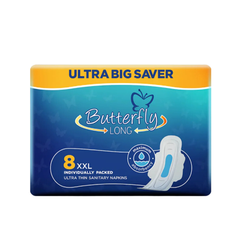 BUTTERFLY PADS LONG ULTRA THIN XXL 8PCS