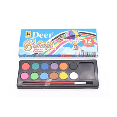 DEER BUTTERFLY WATER COLOUR 12S