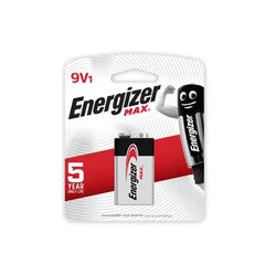 ENERGIZER MAX 9V1 BATTERY 1PCS