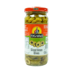 FIGARO GREEN OLIVES SLICED 130/240G