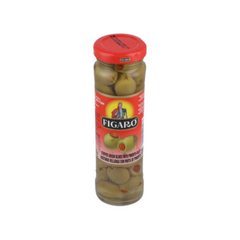 FIGARO PITTED GREEN OLIVES 70/142G