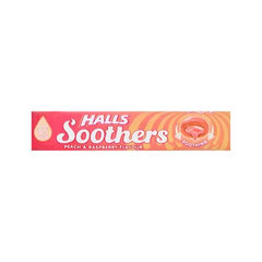 HALLS SOOTHERS 45GM PEACH&RASPBERRY