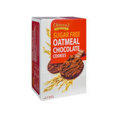 KAERS SUGAR FREE OATMEAL CHOCOLATE COOKIES 100G