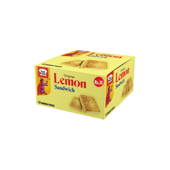 LEMON SANDWICH BISCUITS MUNCH PACKS 12PCS
