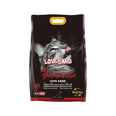 MEAOON LOVE SAND BENTONITE CAT LTR 5L STRAWBERRY