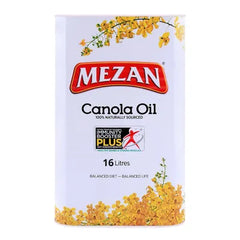 MEZAN CANOLA OIL 16LTR TIN