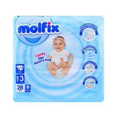 MOLFIX DIAPERS MIDI 28PCS