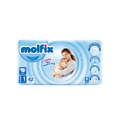 MOLFIX DIAPERS NEWBORN 42PCS