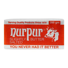 NURPUR BUTTER 200GRAM SLIGHTLY SALTED