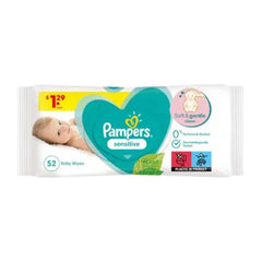 PAMPERS WIPES 52PCS SENSITIVE REFILL IMP