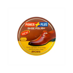POWER PLUS SHOE POLISH 20ML BROWN