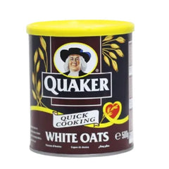 QUAKER WHITE OATS 500GM TIN