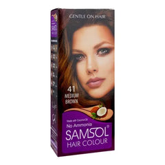SAMSOL HAIR COLOR 41 MEDIUM BROWN
