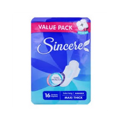SINCERE STANITARY NAPKINS ULTRA ABSORB LONG 16PCS
