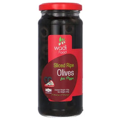 WADI OLIVES BLACK SLICE 340GM