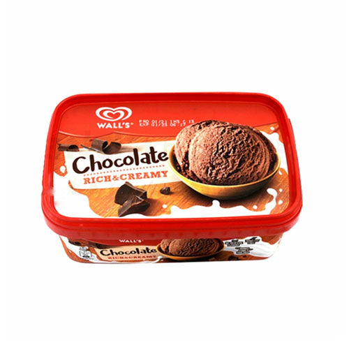 WALLS ICE CREAM TUB 1000ML CHOCOLATE