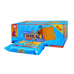 WHOLE WHEAT SLICE BISCUIT SUGAR FREE SNACK PACK 12PCS