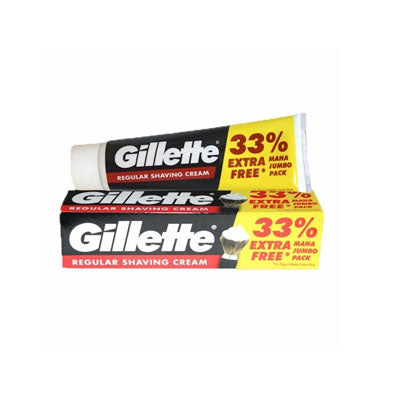 GILLETTE SHAVING CREAM 93.1GM REGULAR