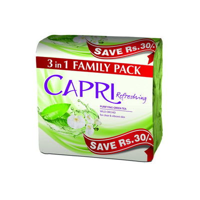 CAPRI SOAP 120GM 3PCS GREEN
