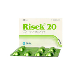 RISEK 20MG CAP 21S