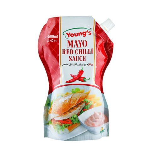 YOUNGS MAYO 500ML RED CHILLI SAUCE