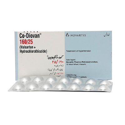 CODIOVAN TAB 160/25MG ****