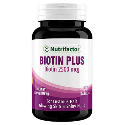 NUTRIFACTOR NUTIN BIOTIN PLUS TAB 2500MCG 60S