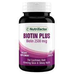 NUTRIFACTOR NUTIN BIOTIN PLUS TAB 2500MCG 60S